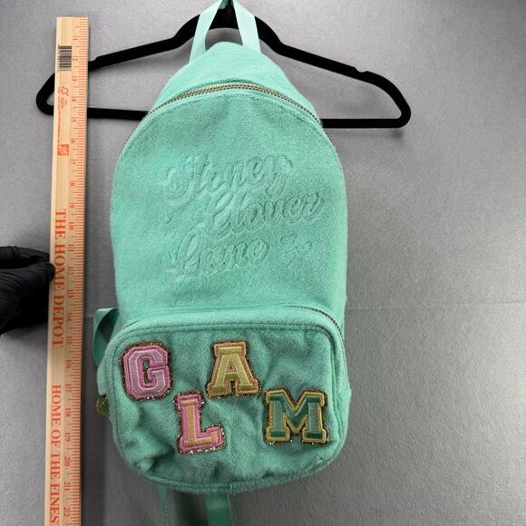 Stoney Clover Lane Mint Green Glam Backpack with Patches - Picture 12 of 12